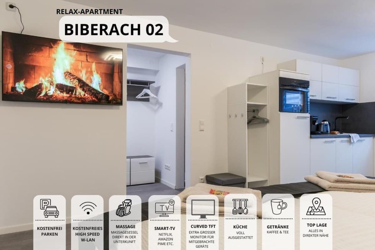Relaxapartment 2 Massagesessel Smarttv Kueche Биберах-ан-дер-Рис Экстерьер фото